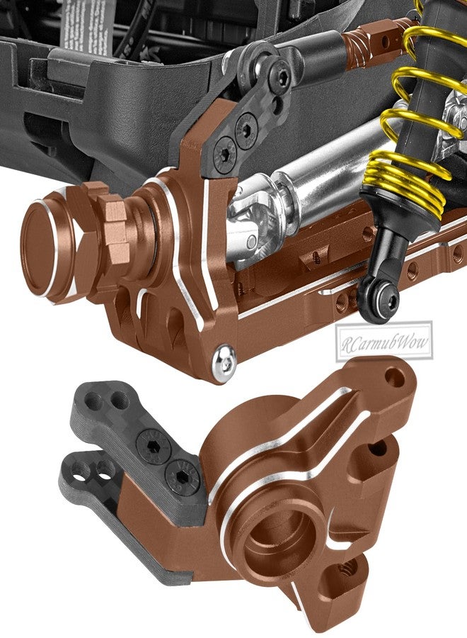 RCarmubWow RC Suspension Arms & Mounts,Caster Blocks,Steering Block,Stub Axle Carriers,Turnbuckles Upgrades Part for 1/10 Slash/Rustler/Stampede/Jat0 4x4(VXL),Hoss 4x4 VXL,Bronze - Image 5